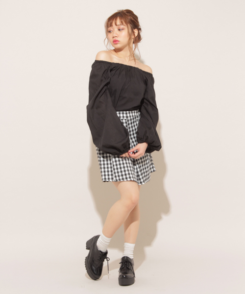 apres jour（アプレジュール）の「スクエアネックスモックブラウス【ZOZOTOWN限定アイテム】（シャツ/ブラウス・レディース・ブラック/オフホワイト/その他・フリー）」の14枚目の写真