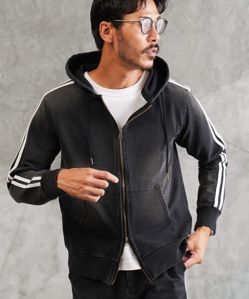 セール】スウェット デニム ジップ パーカー（パーカー）｜JIGGYS SHOP