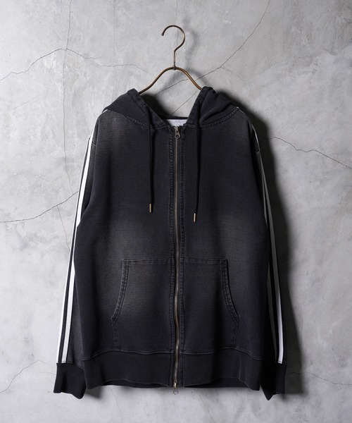 jiggys shop（ジギーズショップ）の「スウェット デニム ジップ パーカー（パーカー・メンズ・ブラック/グレー/インディゴブルー/ライトブルー/ブルー/ブルー系その他3/ブルー系その他/ブルー系その他2/ブラック系その他/ブラック系その他2/ブルー系その他4/ブルー系その他5/ブルー系その他6・SMALL/MEDIUM/LARGE/X-LARGE/XX-LARGE）」の22枚目の写真