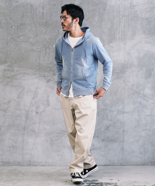 スウェット デニム ジップ パーカー（パーカー）｜JIGGYS SHOP（ジギー