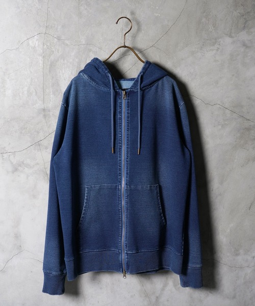 スウェット デニム ジップ パーカー（パーカー）｜JIGGYS SHOP（ジギー
