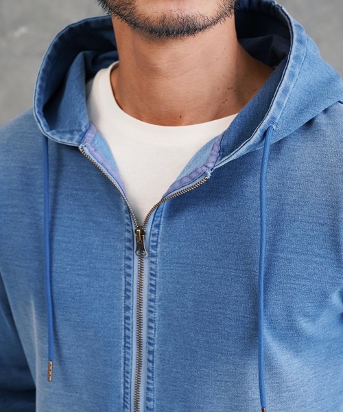 セール】スウェット デニム ジップ パーカー（パーカー）｜JIGGYS SHOP