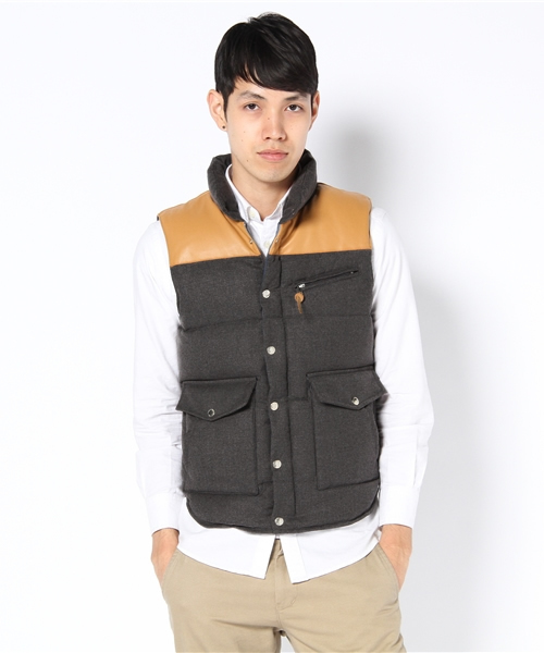 JOURNAL STANDARD（ジャーナルスタンダード）の「T/Rサージダウンベスト（ダウンベスト・メンズ・グレー/ネイビー/ブラック・SMALL/LARGE/MEDIUM）」の5枚目の写真