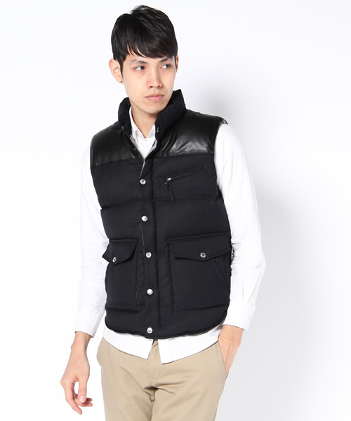 JOURNAL STANDARD（ジャーナルスタンダード）の「T/Rサージダウンベスト（ダウンベスト・メンズ・グレー/ネイビー/ブラック・SMALL/LARGE/MEDIUM）」の6枚目の写真