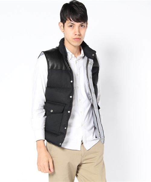 JOURNAL STANDARD（ジャーナルスタンダード）の「T/Rサージダウンベスト（ダウンベスト・メンズ・グレー/ネイビー/ブラック・SMALL/LARGE/MEDIUM）」の9枚目の写真