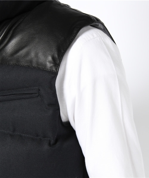 JOURNAL STANDARD（ジャーナルスタンダード）の「T/Rサージダウンベスト（ダウンベスト・メンズ・グレー/ネイビー/ブラック・SMALL/LARGE/MEDIUM）」の11枚目の写真