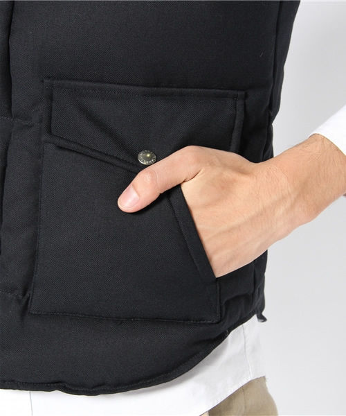 JOURNAL STANDARD（ジャーナルスタンダード）の「T/Rサージダウンベスト（ダウンベスト・メンズ・グレー/ネイビー/ブラック・SMALL/LARGE/MEDIUM）」の12枚目の写真