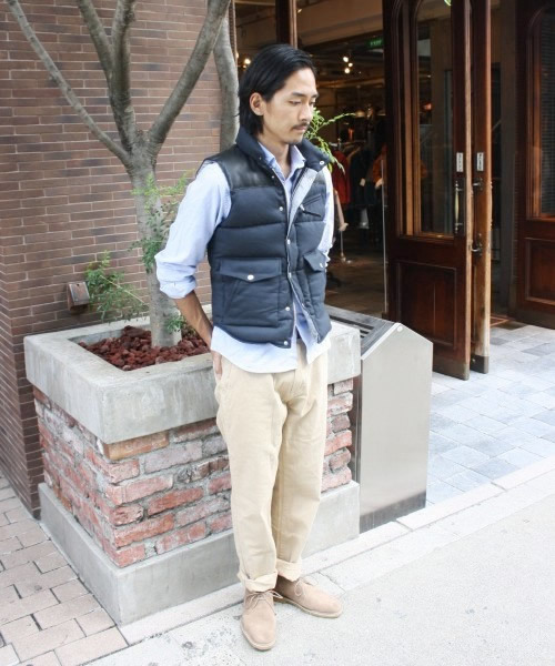 JOURNAL STANDARD（ジャーナルスタンダード）の「T/Rサージダウンベスト（ダウンベスト・メンズ・グレー/ネイビー/ブラック・SMALL/LARGE/MEDIUM）」の15枚目の写真