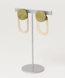 merlot plus | ウッドサークル×ゴールドピアス6632(ピアス（両耳用）)