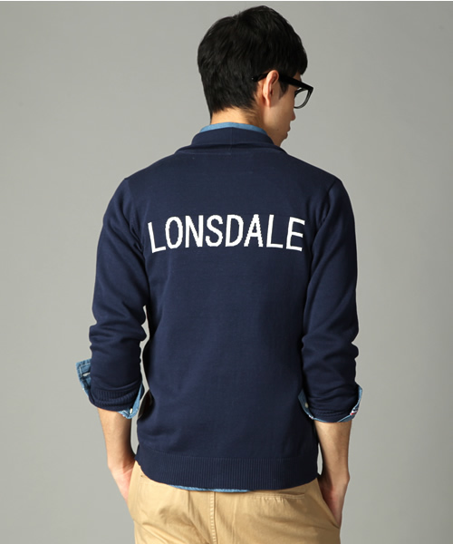 RATTLE TRAP（ラトルトラップ）の「≪スマート4月号 P46掲載≫山本裕典さん着用【LONSDALE別注】ユニオンジャックショールカラーカーディガン（カーディガン/ボレロ・メンズ・ネイビー/トリコロール・MEDIUM/LARGE/LL）」の11枚目の写真