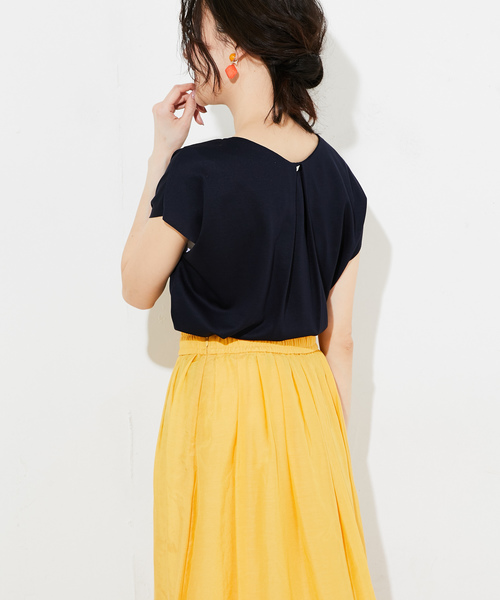 RIVE DROITE（リヴドロワ）の「【2WAY】バランサーカナグカットソー（Tシャツ/カットソー・レディース・ホワイト/サンドベージュ/ネイビー/チャコールグレー/ブラック・FREE）」の19枚目の写真