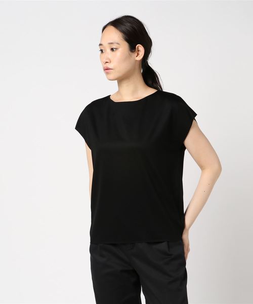 RIVE DROITE（リヴドロワ）の「【2WAY】バランサーカナグカットソー（Tシャツ/カットソー・レディース・ホワイト/サンドベージュ/ネイビー/チャコールグレー/ブラック・FREE）」の3枚目の写真