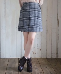one after another NICE CLAUP | サイドベルトチェック台形スカート(スカート)