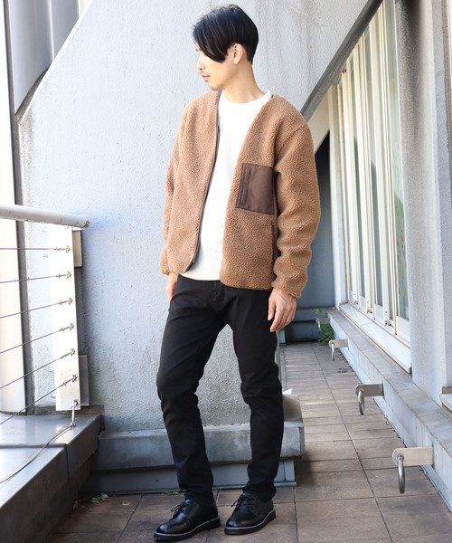 Confirm（コンファーム）の「Confirm / コンファーム ボアカーディガン（ブルゾン・メンズ・ブラック/ベージュ/カーキ・M/L）」の7枚目の写真