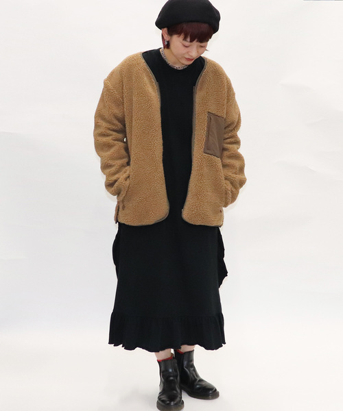 Confirm（コンファーム）の「Confirm / コンファーム ボアカーディガン（ブルゾン・メンズ・ブラック/ベージュ/カーキ・M/L）」の17枚目の写真