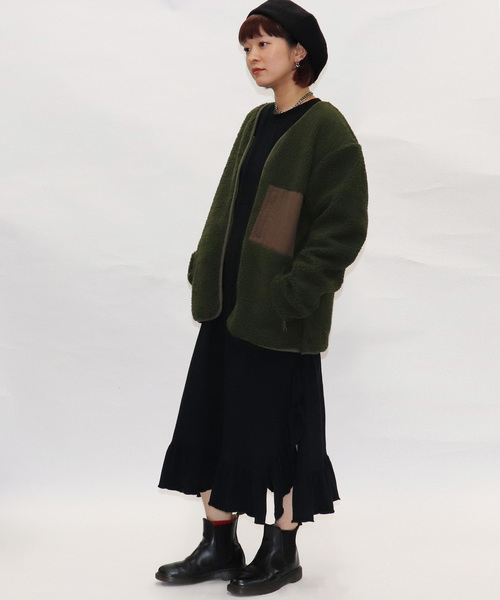 Confirm（コンファーム）の「Confirm / コンファーム ボアカーディガン（ブルゾン・メンズ・ブラック/ベージュ/カーキ・M/L）」の13枚目の写真