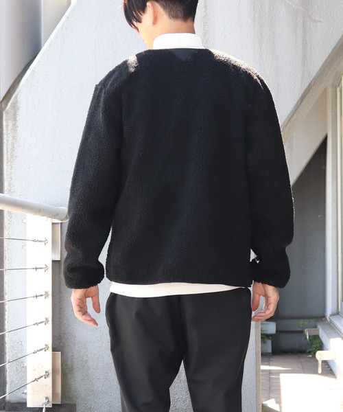 Confirm（コンファーム）の「Confirm / コンファーム ボアカーディガン（ブルゾン・メンズ・ブラック/ベージュ/カーキ・M/L）」の9枚目の写真