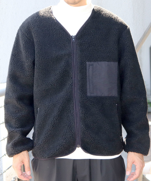 Confirm（コンファーム）の「Confirm / コンファーム ボアカーディガン（ブルゾン・メンズ・ブラック/ベージュ/カーキ・M/L）」の14枚目の写真