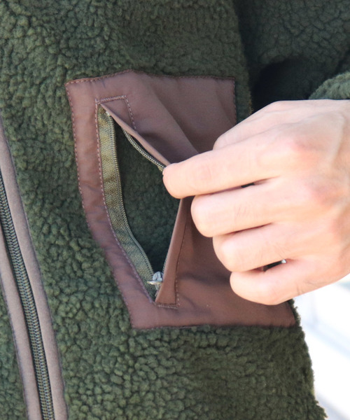 Confirm（コンファーム）の「Confirm / コンファーム ボアカーディガン（ブルゾン・メンズ・ブラック/ベージュ/カーキ・M/L）」の11枚目の写真