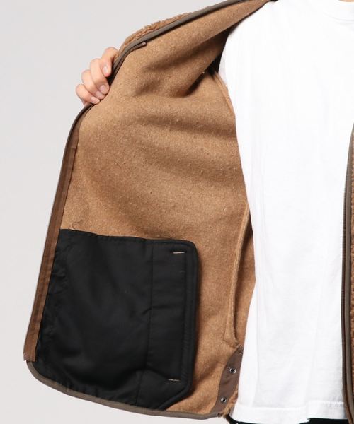 Confirm（コンファーム）の「Confirm / コンファーム ボアカーディガン（ブルゾン・メンズ・ブラック/ベージュ/カーキ・M/L）」の4枚目の写真