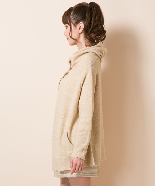 ANY SIS（エニィスィス）の「【北川景子さん着用】ニュアンスニットアウター（その他アウター・レディース・ライトグレー系/ベージュ系/オレンジ系/ブルー系・2）」の5枚目の写真