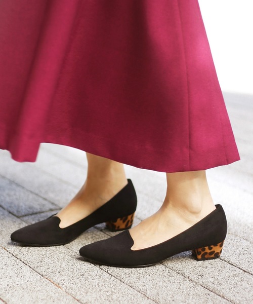 LE TALON（ルタロン）の「3cmポインテッドハイショクヒールオペラパンプス◆（パンプス・レディース・ボルドー/カーキ/ブラック・23cm/23.5cm/24cm/24.5cm/25cm/22.5cm/22cm）」の2枚目の写真