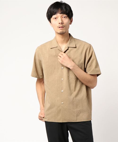 ADAM ET ROPE'(アダムエロペ)の「【Wild Life Tailor】EVALETオープンカラーシャツ(シャツ/ブラウス・メンズ・ベージュ/グレー/レンガ/ブルー系その他2/ブルー系その他3/ネイビー・L/M)」の2枚目の写真