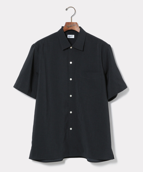 ADAM ET ROPE'(アダムエロペ)の「【Wild Life Tailor】EVALETオープンカラーシャツ(シャツ/ブラウス・メンズ・ベージュ/グレー/レンガ/ブルー系その他2/ブルー系その他3/ネイビー・L/M)」の4枚目の写真