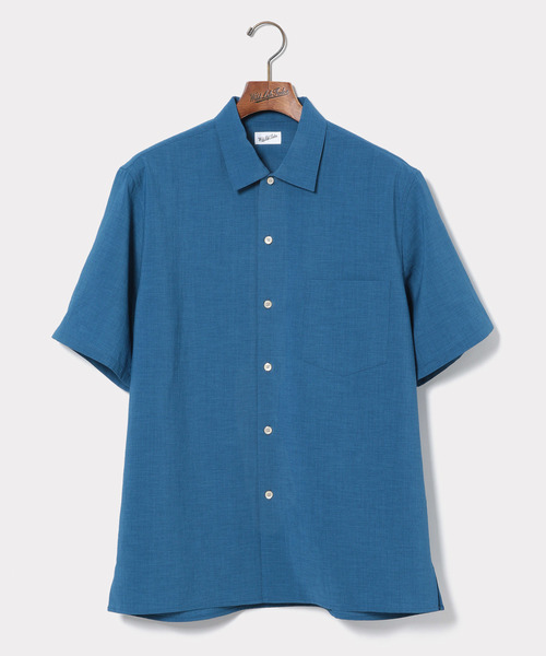 ADAM ET ROPE'(アダムエロペ)の「【Wild Life Tailor】EVALETオープンカラーシャツ(シャツ/ブラウス・メンズ・ベージュ/グレー/レンガ/ブルー系その他2/ブルー系その他3/ネイビー・L/M)」の5枚目の写真