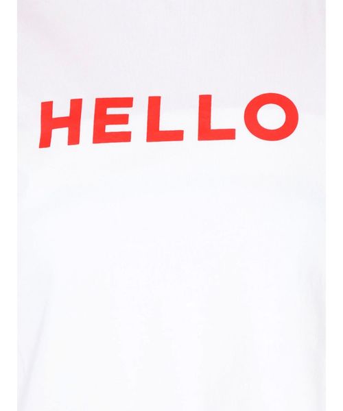 dazzlin(ダズリン)の「HELLOTシャツ(Tシャツ/カットソー・レディース・オフホワイト/イエロー/ネイビー・FREE)」の6枚目の写真