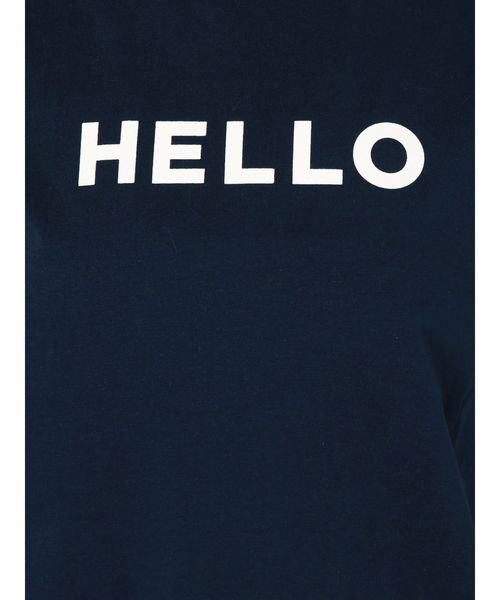 dazzlin(ダズリン)の「HELLOTシャツ(Tシャツ/カットソー・レディース・オフホワイト/イエロー/ネイビー・FREE)」の4枚目の写真