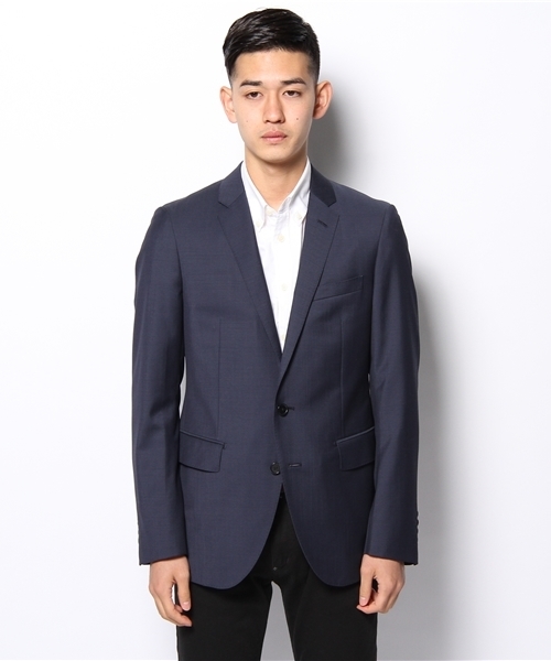 新品タグ付✨️ナノユニバース 高級 スーツ ネイビー 光沢 無地 ビジネス 48 NANO universe（ナノユニバース）の「ウォッシャブルCOOL MAX