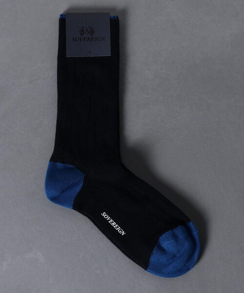 UNITED ARROWS（ユナイテッドアローズ）の「SZZI LNG RIB CNT（ソックス/靴下・メンズ・ダークグリーン/ロイヤルブルー/ネイビー/レッド/ホワイト/グレー・10h）」の5枚目の写真