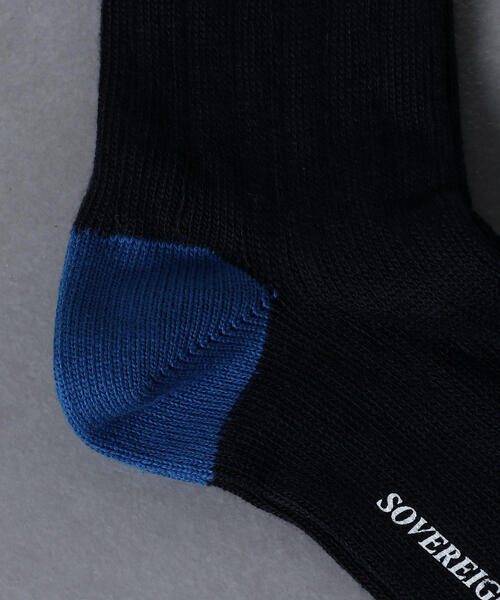 UNITED ARROWS（ユナイテッドアローズ）の「SZZI LNG RIB CNT（ソックス/靴下・メンズ・ダークグリーン/ロイヤルブルー/ネイビー/レッド/ホワイト/グレー・10h）」の14枚目の写真