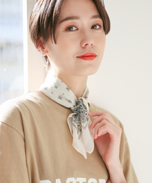 LOWRYS FARM | シフォンガラスカーフ　827852(バンダナ/スカーフ)