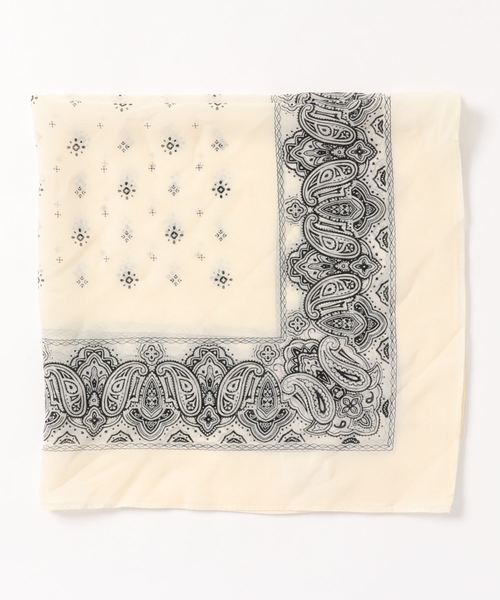 LOWRYS FARM（ローリーズファーム）の「シフォンガラスカーフ　827852（バンダナ/スカーフ・レディース・ホワイト/その他1/ブラウン/ブラック・FREE）」の5枚目の写真