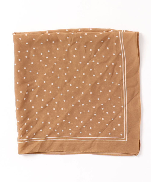 LOWRYS FARM（ローリーズファーム）の「シフォンガラスカーフ　827852（バンダナ/スカーフ・レディース・ホワイト/その他1/ブラウン/ブラック・FREE）」の6枚目の写真