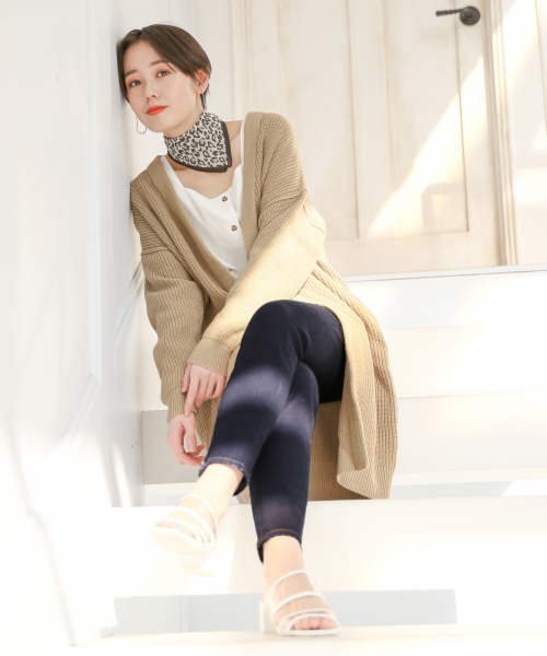 LOWRYS FARM（ローリーズファーム）の「シフォンガラスカーフ　827852（バンダナ/スカーフ・レディース・ホワイト/その他1/ブラウン/ブラック・FREE）」の13枚目の写真