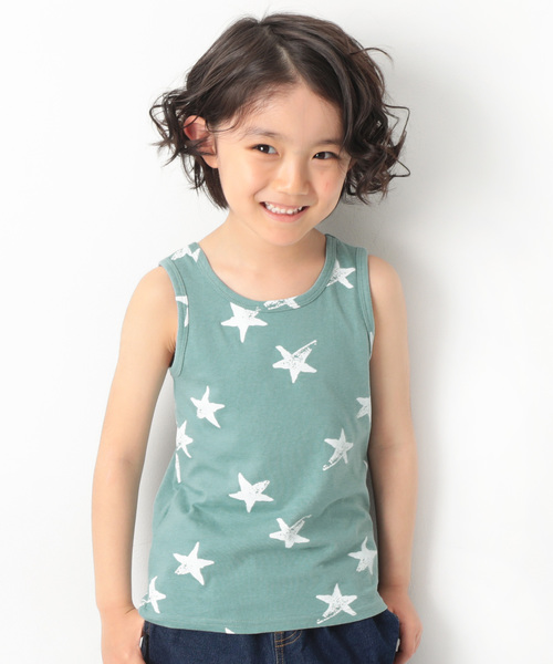 devirock（デビロック）の「総柄タンクトップ（タンクトップ・キッズ・ブラウン系その他/ホワイト系その他/ブラック系その他/グリーン系その他2/ブラック系その他3/グリーン系その他/ブラック系その他2・130cm/120cm/110cm/100cm/140cm/150cm/160cm）」の7枚目の写真