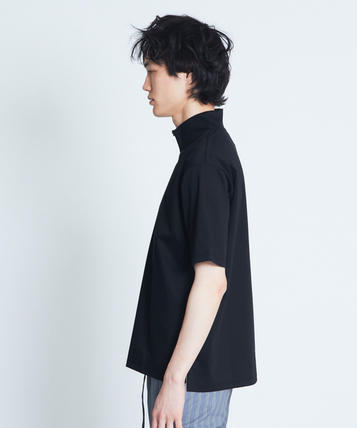 ABAHOUSE（アバハウス）の「コンパクトスムースハーフジップTシャツ（Tシャツ/カットソー・メンズ・ホワイト/ブラック/ブラウン/カーキ・44/46/48）」の16枚目の写真