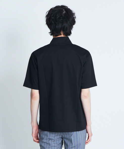 ABAHOUSE（アバハウス）の「コンパクトスムースハーフジップTシャツ（Tシャツ/カットソー・メンズ・ホワイト/ブラック/ブラウン/カーキ・44/46/48）」の15枚目の写真