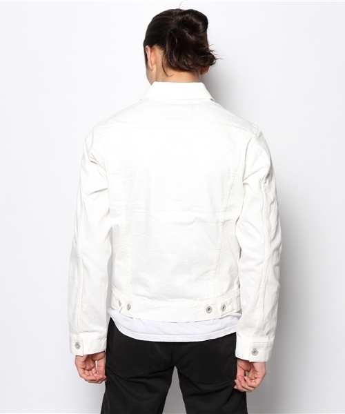 green label relaxing(グリーンレーベルリラクシング)の「WHITE DNM 3RD/TYPE ジャケット ◆(デニムジャケット・メンズ・ホワイト・LARGE/SMALL/MEDIUM)」の5枚目の写真