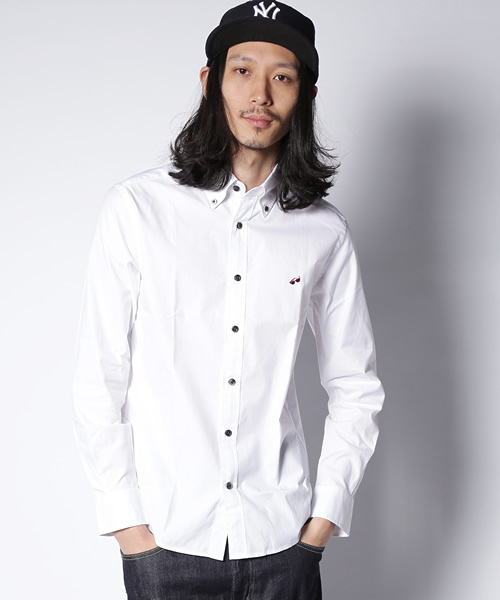 green label relaxing（グリーンレーベルリラクシング）の「[WEB限定] ★★P/OX SUNGRS/EMB BD-Gシャツ（シャツ/ブラウス・メンズ・ホワイト/その他2/ロイヤルブルー/その他1・SMALL/LARGE/X-LARGE/MEDIUM/X-SMALL）」の3枚目の写真