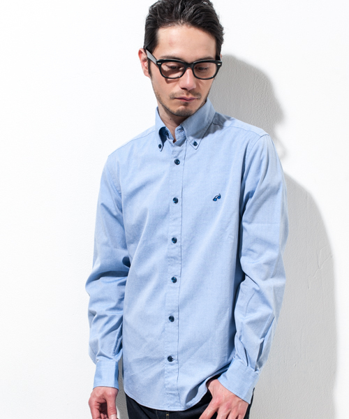 green label relaxing（グリーンレーベルリラクシング）の「[WEB限定] ★★P/OX SUNGRS/EMB BD-Gシャツ（シャツ/ブラウス・メンズ・ホワイト/その他2/ロイヤルブルー/その他1・SMALL/LARGE/X-LARGE/MEDIUM/X-SMALL）」の4枚目の写真