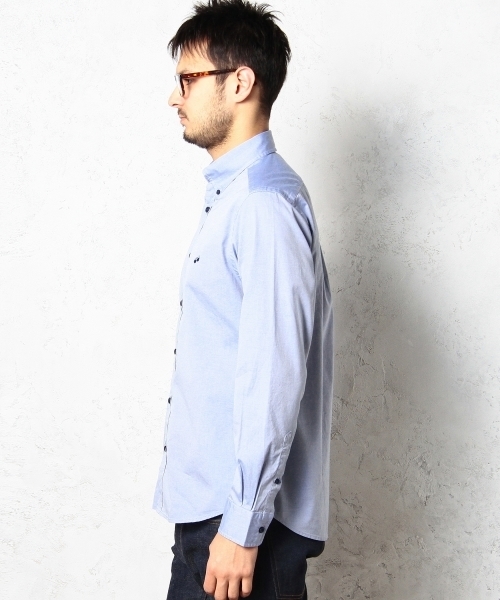 green label relaxing（グリーンレーベルリラクシング）の「[WEB限定] ★★P/OX SUNGRS/EMB BD-Gシャツ（シャツ/ブラウス・メンズ・ホワイト/その他2/ロイヤルブルー/その他1・SMALL/LARGE/X-LARGE/MEDIUM/X-SMALL）」の5枚目の写真