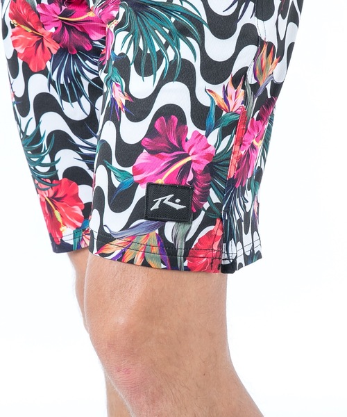 2021 RASH 4WAY FIN ARTボードショーツ新品 Roxy ENDLESS SUMMER PRINTED BS ウィメンズ ボードショーツ