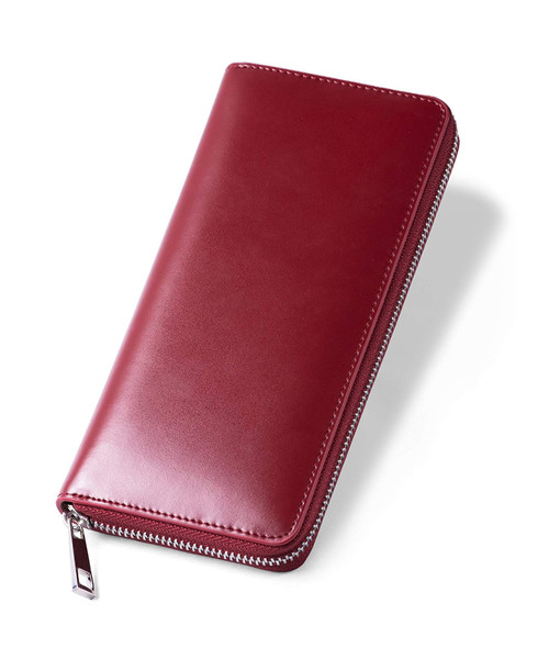 MURA（ムラ）の「ラウンドファスナー コードバン調/カーボン レザー 長財布（財布・メンズ・ブラック/ダークブラウン/ネイビー/ブラック系その他/ブルー系その他/キャメル/ワイン/グリーン・FREE）」の8枚目の写真