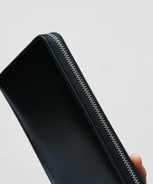 MURA（ムラ）の「ラウンドファスナー コードバン調/カーボン レザー 長財布（財布・メンズ・ブラック/ダークブラウン/ネイビー/ブラック系その他/ブルー系その他/キャメル/ワイン/グリーン・FREE）」の12枚目の写真