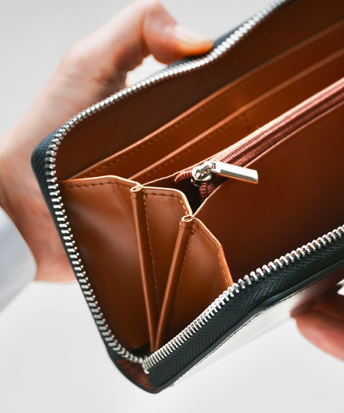 MURA（ムラ）の「ラウンドファスナー コードバン調/カーボン レザー 長財布（財布・メンズ・ブラック/ダークブラウン/ネイビー/ブラック系その他/ブルー系その他/キャメル/ワイン/グリーン・FREE）」の18枚目の写真