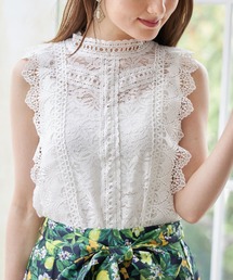 tocco closet | 総レースノースリーブトップス　【ZOZO限定カラーあり】(シャツ/ブラウス)
